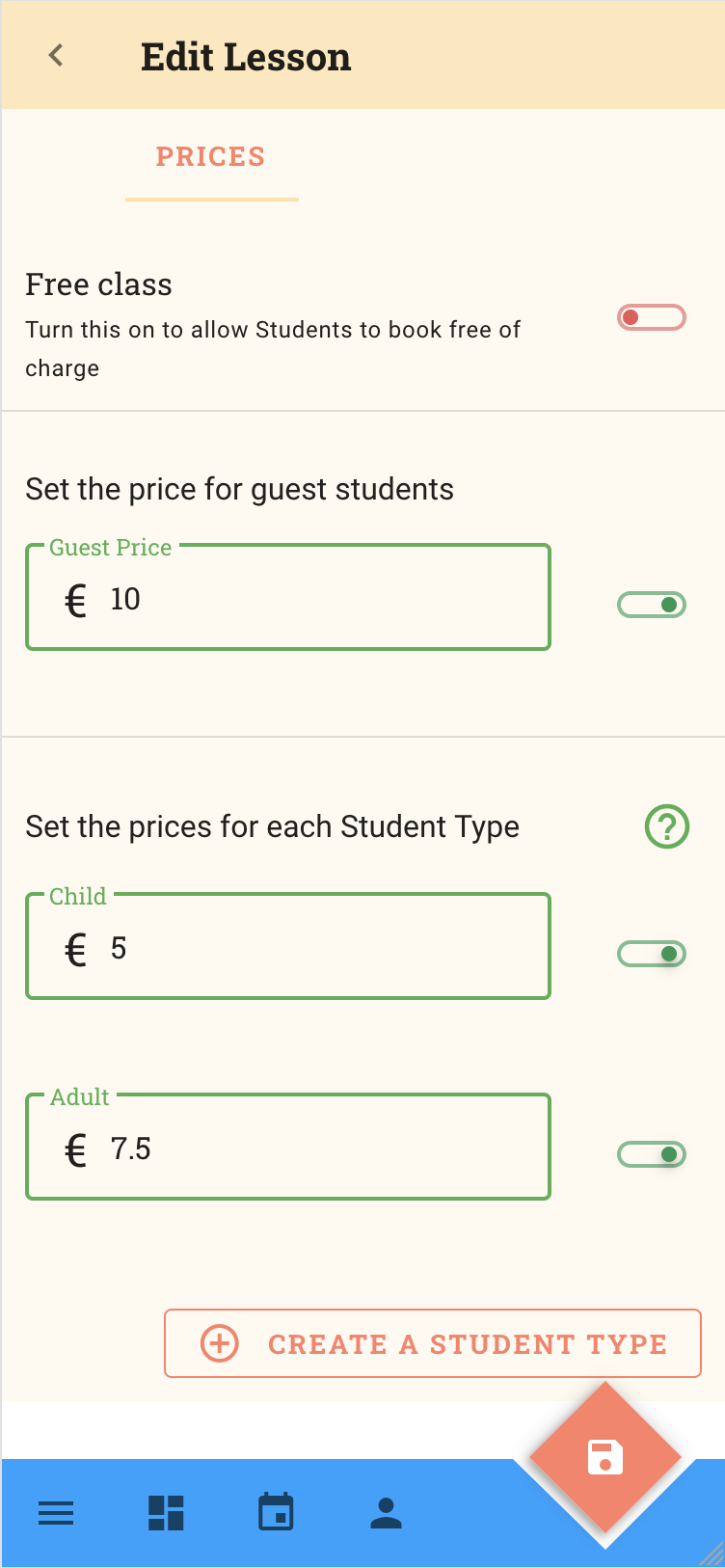 Guest Pricing